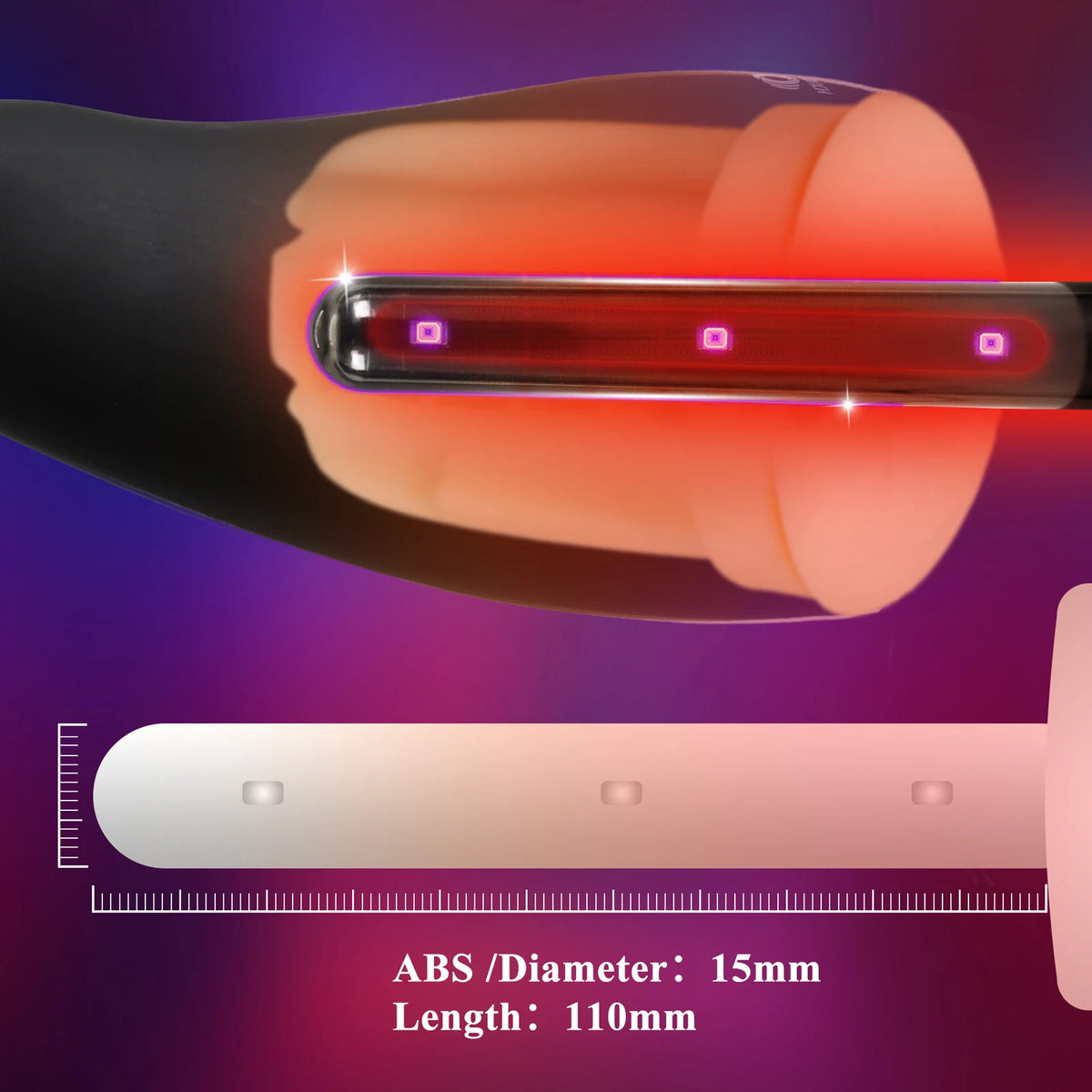 Quick Heating Stick Rod UV Disinfection Sexmachine Masturbation Cup Constant Temperature Warmer USB Vagina Heater for Sex Dolls