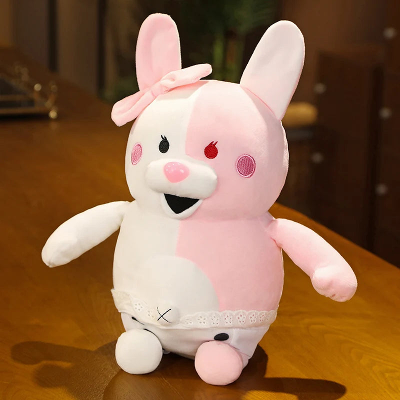 Danganronpa V3 Monokuma Plush Toy Kawaii Stuffed Anime Cute Black and White Bear Doll Monomi Plushies Pillow Christmas Gift