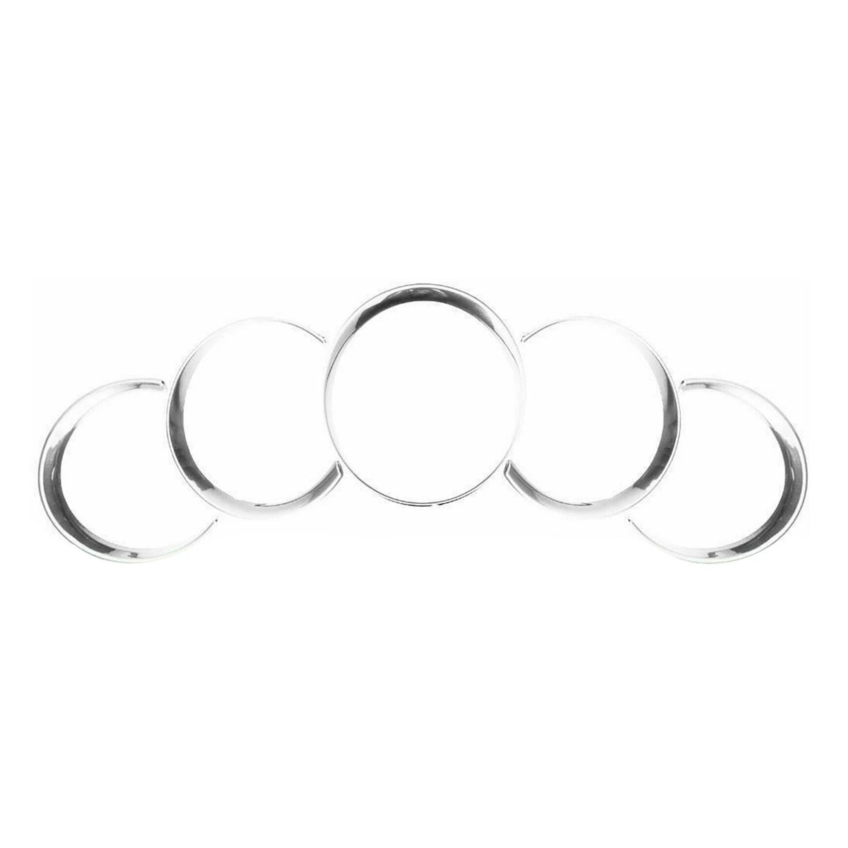 AC34-For-Porsche Cayenne 958 2011-2018 Silver Car Dashboard Meter Ring Covers Trim Interior Decoration