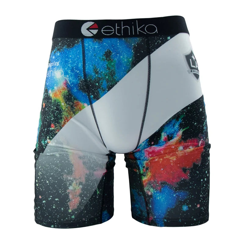 ETHIKA Men Underwear Boxers 1Pcs Sexy Breathable Mesh Crotch Man Swimming Underpants Plus Size Mens Panties Men's Boxers Briefs