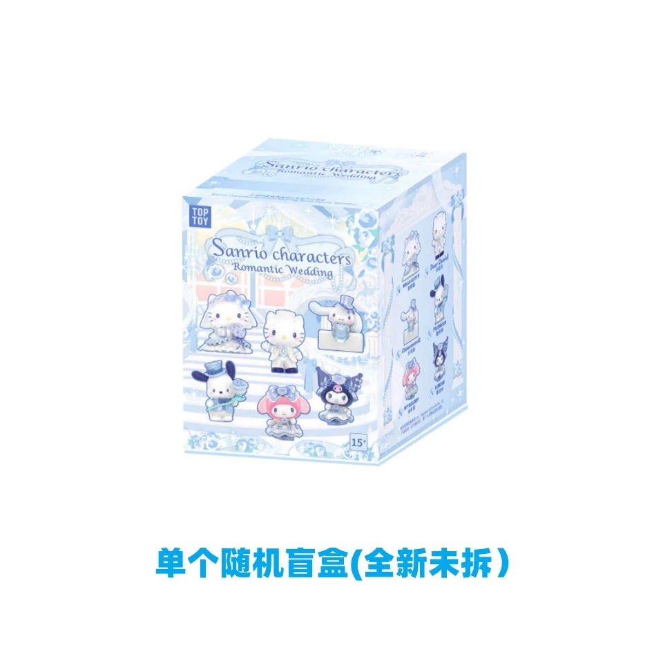 Hello Kitty Romantic Wedding Series Blind Box Figurine Trendy Toys Century Wedding Series Anime Figures Mystery Box Dolls Gift