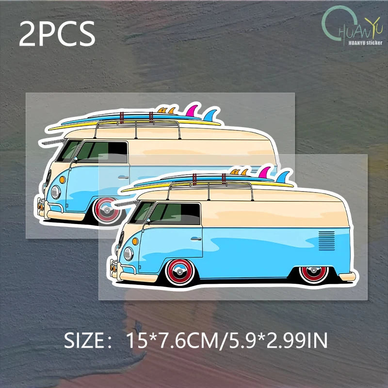 for Surf Van Vinyl Car Stickers Graffiti Windshield Bumper DIY Decal Scratch-Proof Personality Graphics