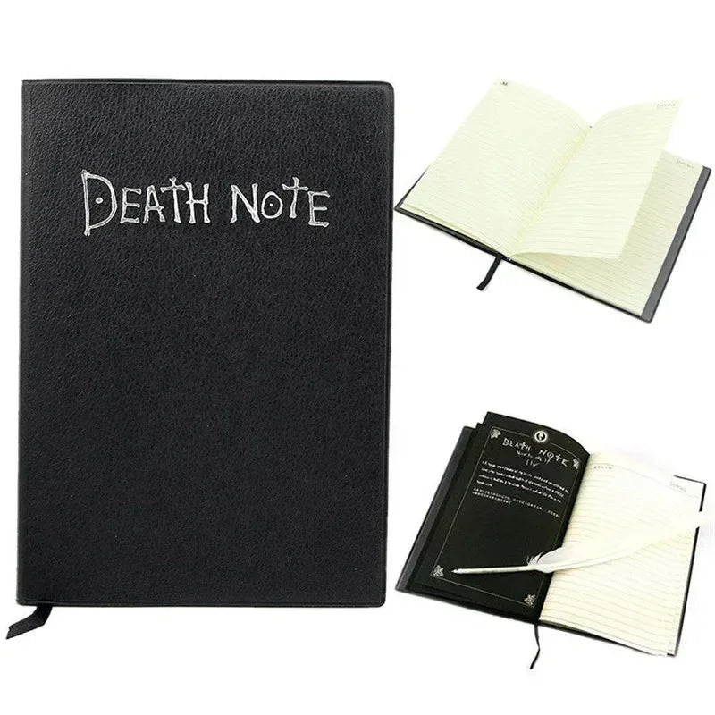 A5 Anime Death Note Notebook Set Leather Journal Collectable Death Note Notebook School Anime Theme Writing Journal for Gifts
