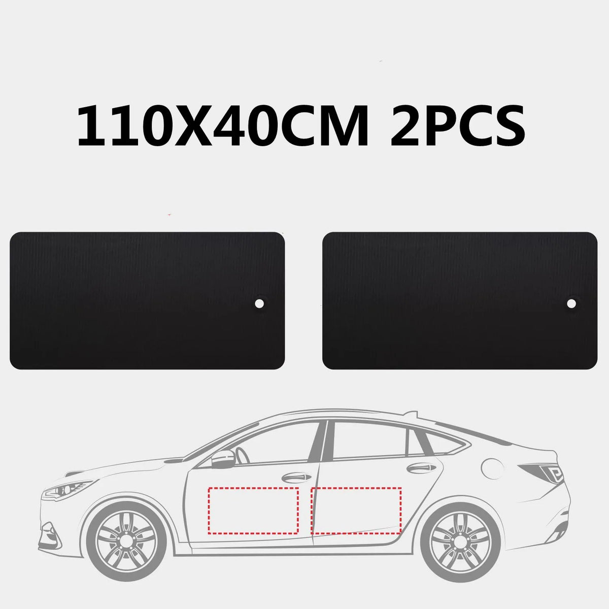 Black Car Door Protector Adhesive-Free/Magnetic Body Side Edge Guard Decorative Anti-scratch Protection Pad Stickers Multi Size
