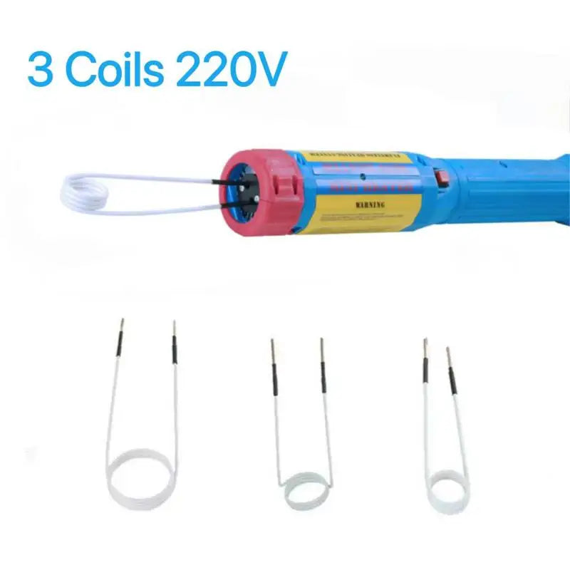 NEW 1100W Mini Flameless Magnetic Induction Heaters 110V/220V Car Bolt Remover Repair Tools with 3/8Coils