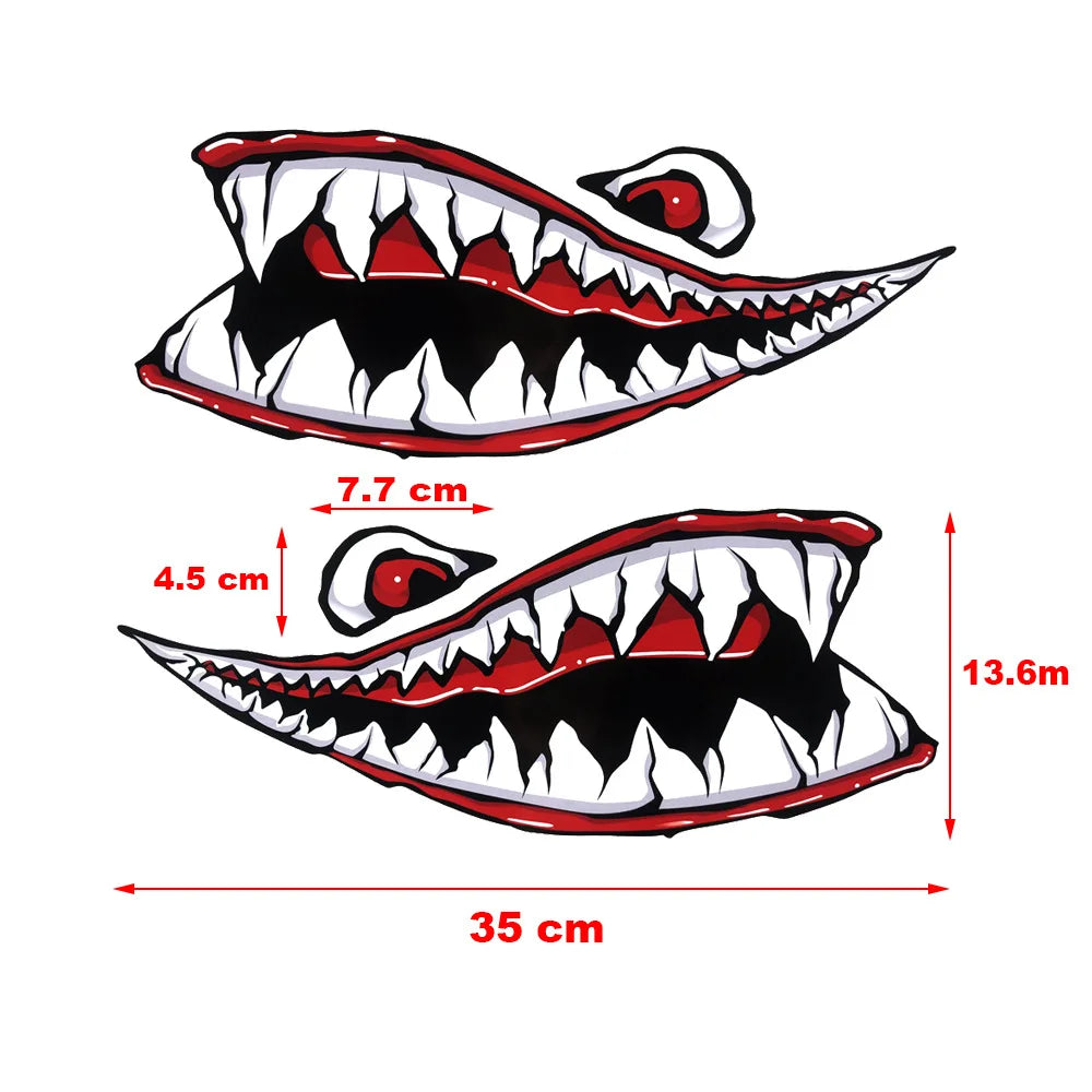 Motorcycle Modification Accessories Shark Decoration Decal Reflective Waterproof Sticker For PIAGGIO GTS GTV 300 GTA Scooter She