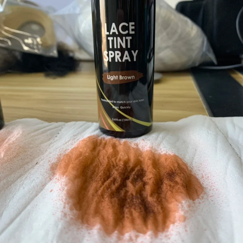 1Bottle 3.4FLoz Lace Tint Spary For Lace Wigs 100ml Light / Medium / Dark Melting Lace Dye Skin Tone Tint Foam For Wigs Toupees