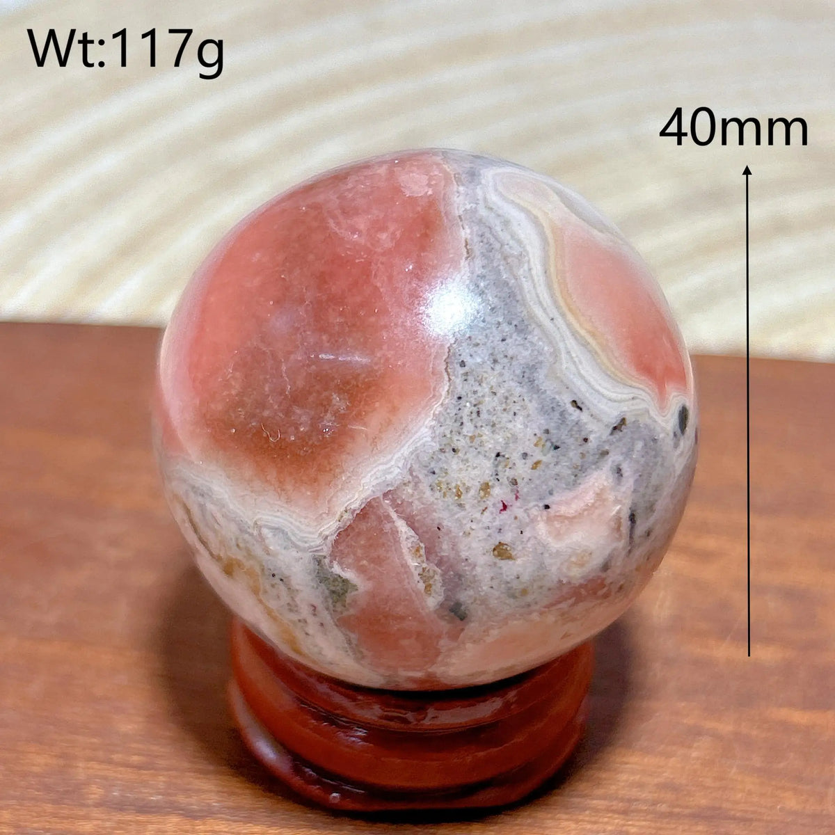 High Quality Natural Crystals Argentina Rhodochrosite Druzy Sphere Healing Gemstones Home Decorations Room Decor Jewelry Gift
