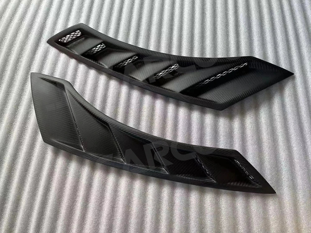 Dry Carbon Fiber For Nissan GTR R35 350Z 370Z Z33 Z34 2008-2017 Front Side Air Vent Trim Spoiler Canards Side Fender Body Kits
