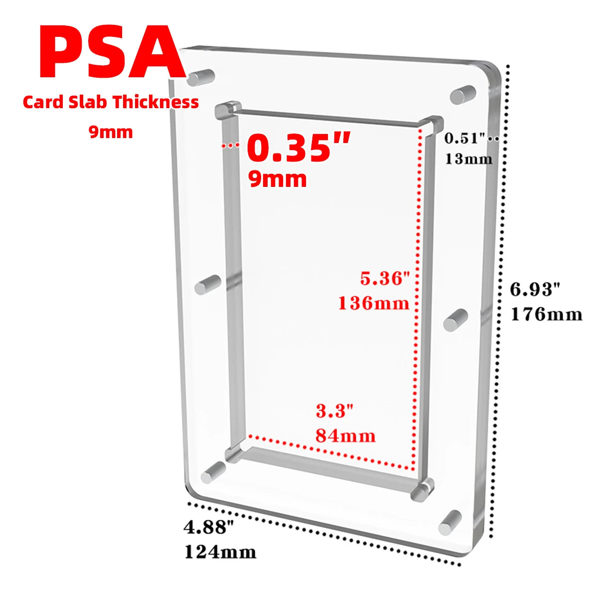 PSA BGS CSG CGC SGC Graded Slab Guard Case Magnetic Holder Protector Display Storage Box Frame for Pokemon NBA TCG Trading Cards