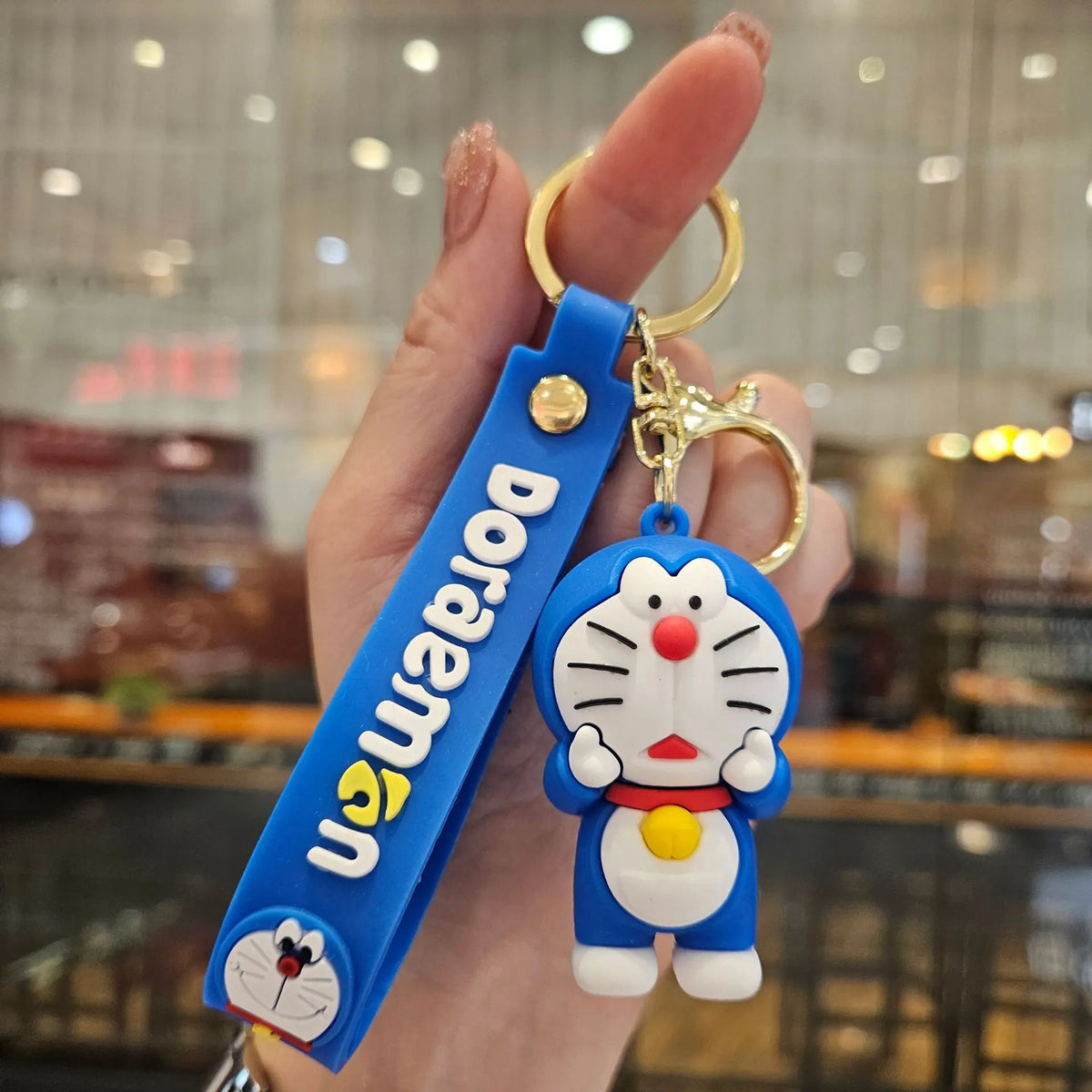 Cartoon Doraemon Keychain Cute Doll Dingdang Cat Car Keychain Backpack Pendant Kawayi Jewelry Toy Children's Birthday Gift