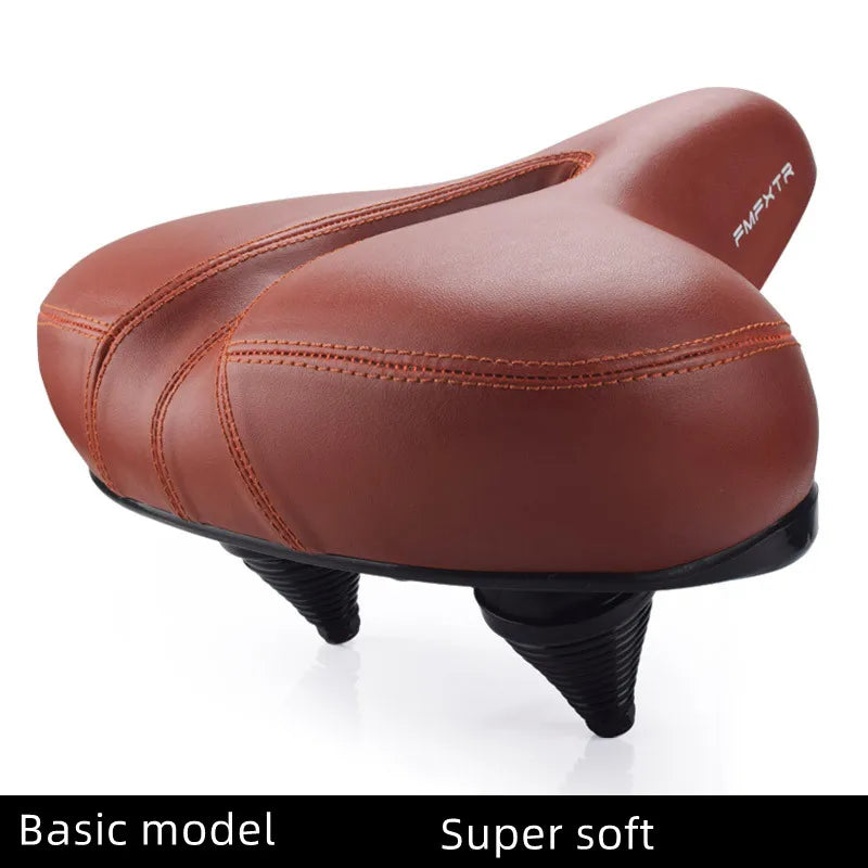 Soft Mtb Saddle Thickened Sponge Bicycle Saddle Long Distance Silicone Saddle Road Bicycle Seat Cushion Spring Shock Absorption