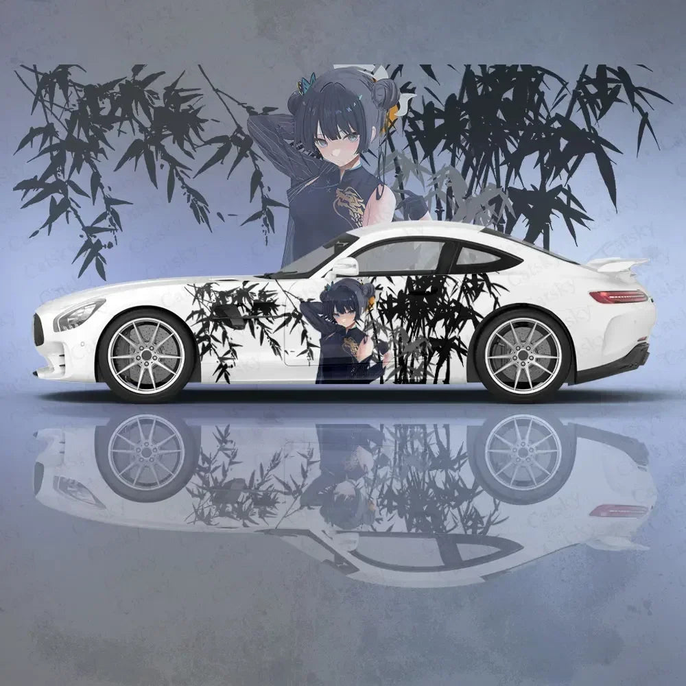 Ryuuge Kisaki Anime Girl Car Body Stickers Itasha Vinyl Car Side Decal Sticker Car Sticker Automotive Decor Film