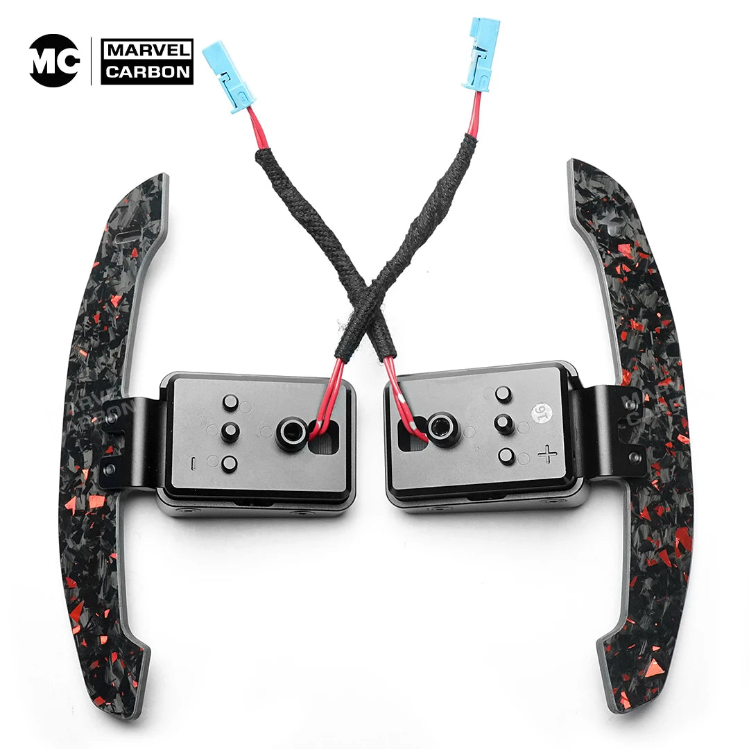 For BMW 1-4 series f20 f21 f30 f22 f80 g20 g30 g80 m3 m5 x3 x5 Magnetic Carbon Fiber Steering Wheel Paddle Shifter Extensions