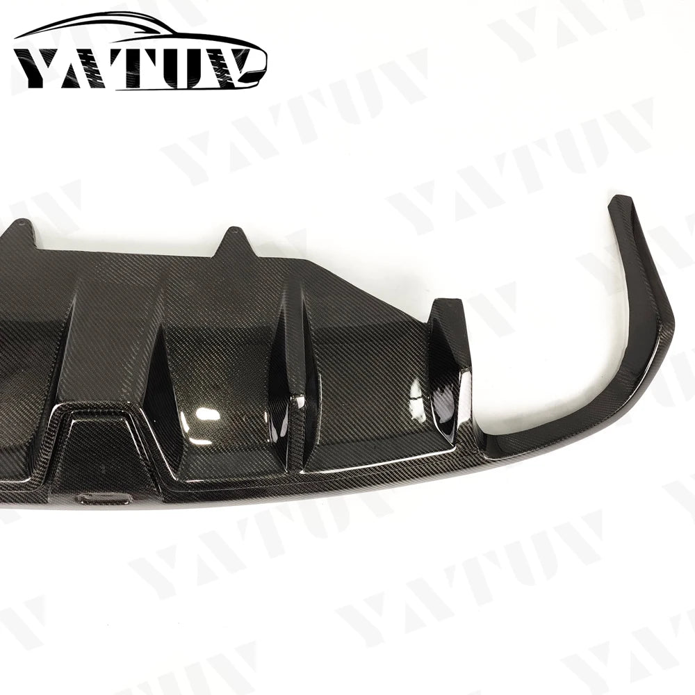 For Porsche Macan 95B 2014-20 Blade-Style Rear Diffuser Carbon Fiber Factory Direct for Porsche Macan Rear Diffuser Bumper Lip