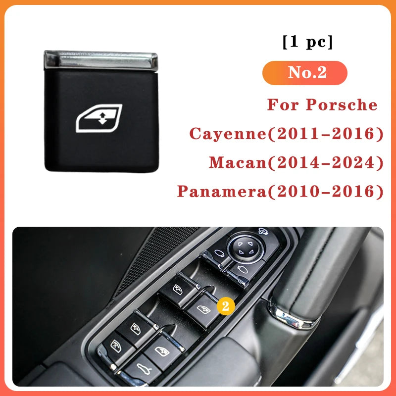 Car Window Regulator Switch Button Suitable for Porsche Cayenne Panamera Macan Car Window Control Button 95B-837-315