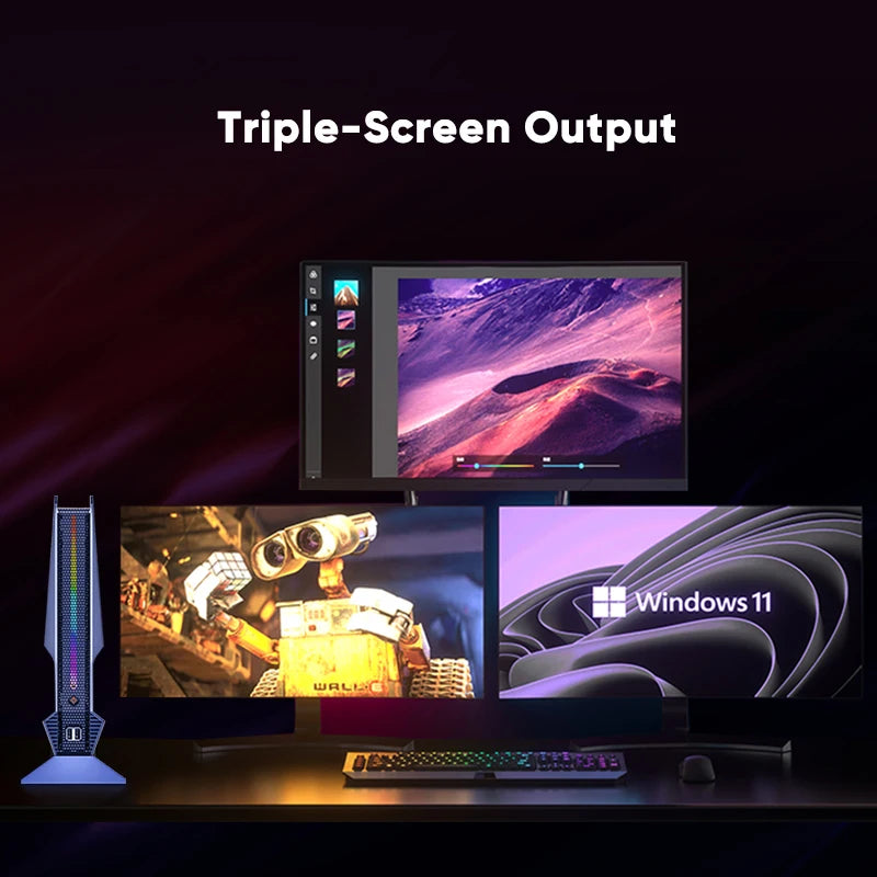 Topton Gaming Mini PC NVIDIA RTX 4070 4060 8G Intel I9 13900HX 12900H I7 12700H Windows 11 Desktop Tower Gamer Computer WiFi6