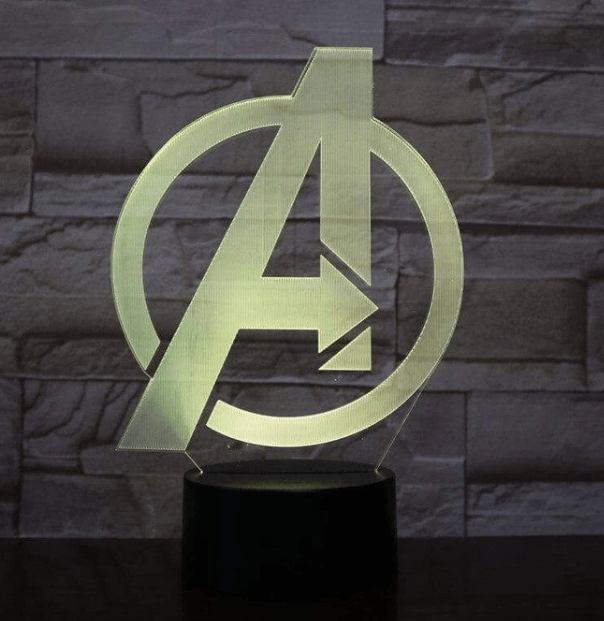 Marvel Avengers 3D Colorful LED Night Light HOME DECOR with remote control