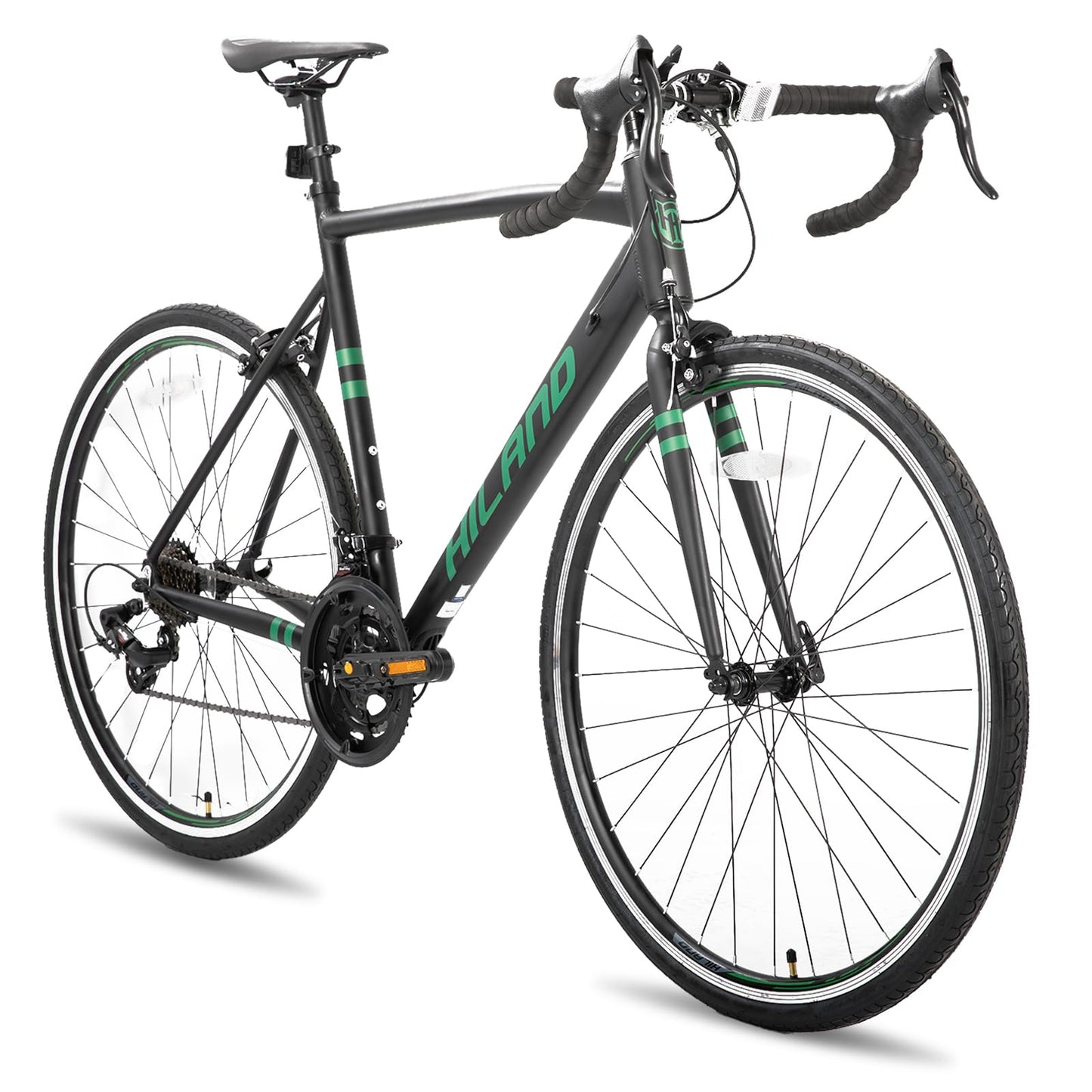 HH HILAND 700c Road Bike 14 Speed Aluminum Frame Racing Bike City Commuter Bicycle for Men Women