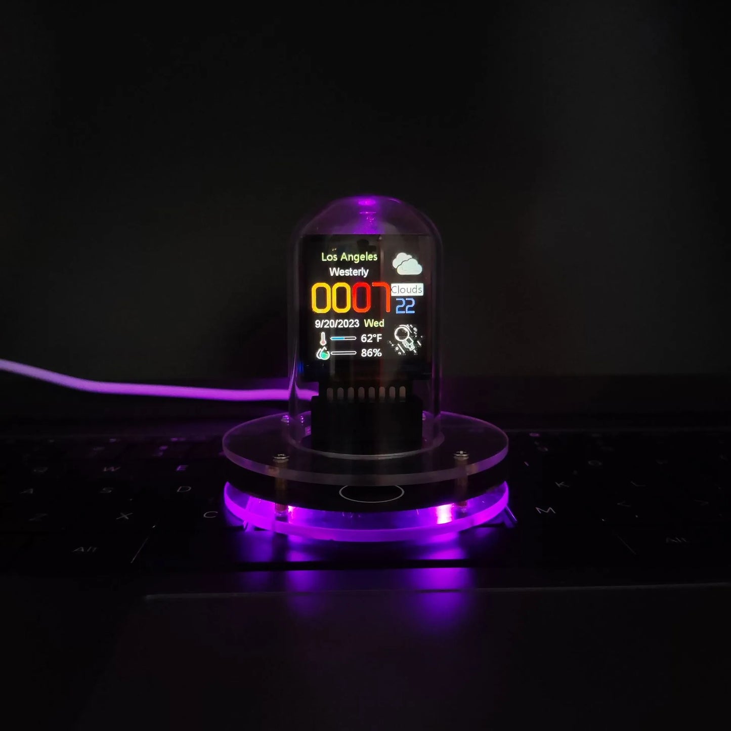 Black & White Meteorological RGB Desktop Ornament decor