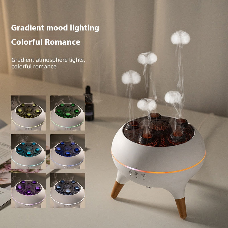 Air jellyfish ultrasonic humidifier decor with rc