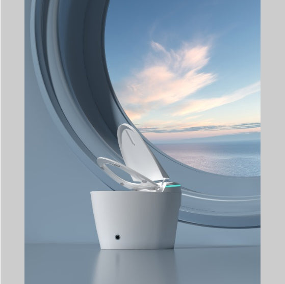 Smart Toilets Heated Seat Dual Automatic Flush Voice Control Foam Protective Cover Smart All-in-One Extended Modern Bidet