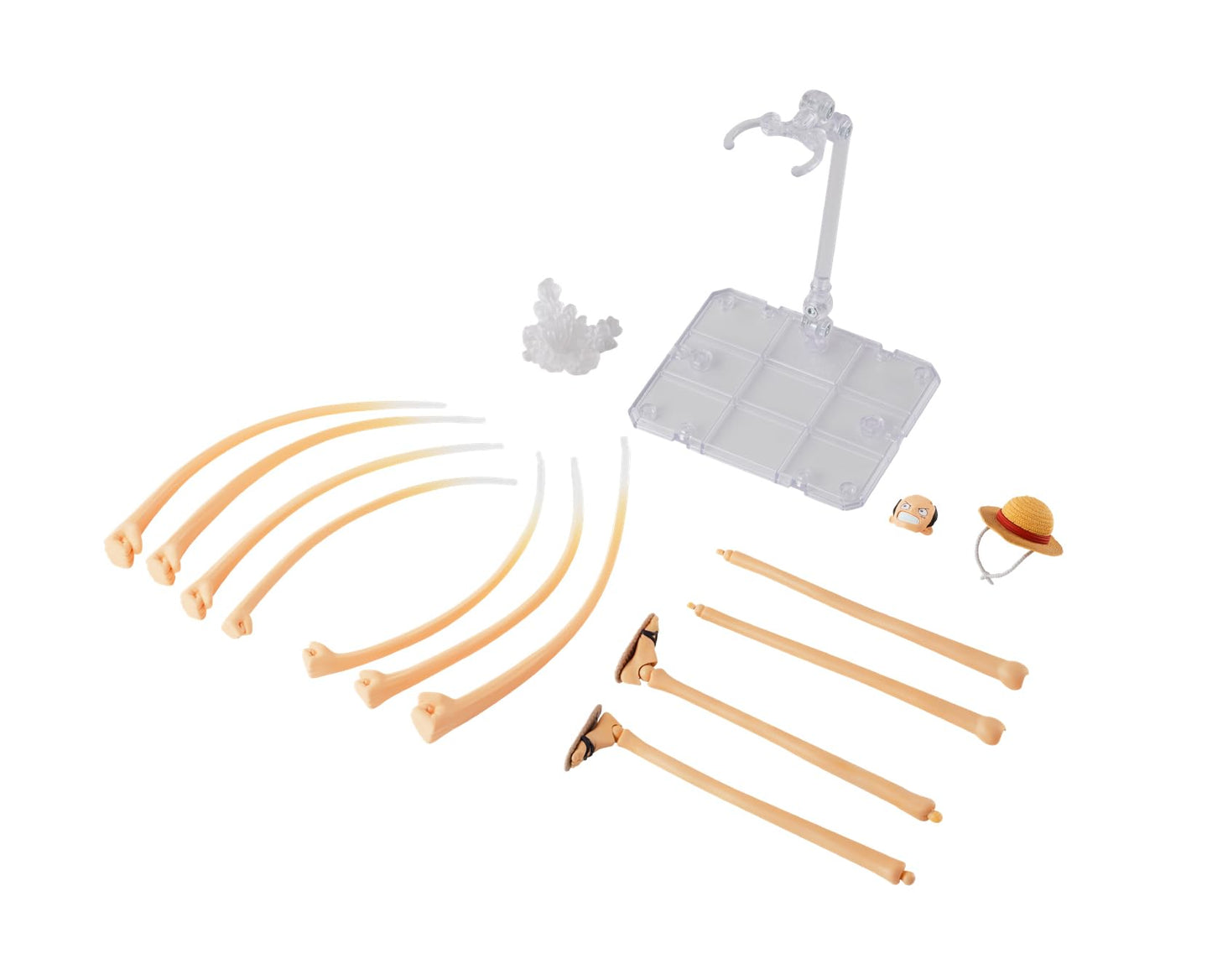 TAMASHII NATIONS - One Piece - Monkey D. Luffy -Romance Dawn- Gum-Gum Option Parts Set Bandai Spirits S.H.Figuarts Action Figure