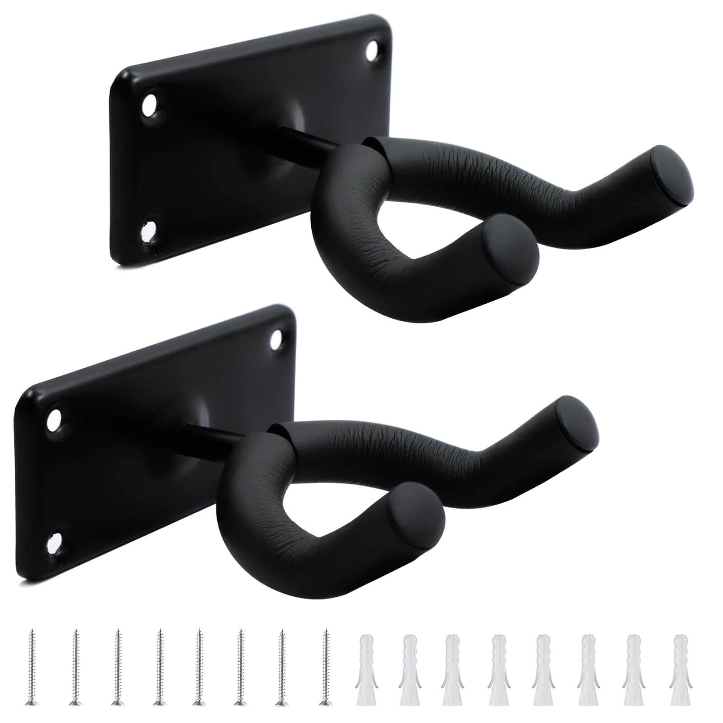 FABTEASQ Skateboard Hanger Skateboard Hooks for Wall Longboard Holder Longboard Wall Mount Hangers for Electric Skateboard,Guitar ,Snowboards2 Pack
