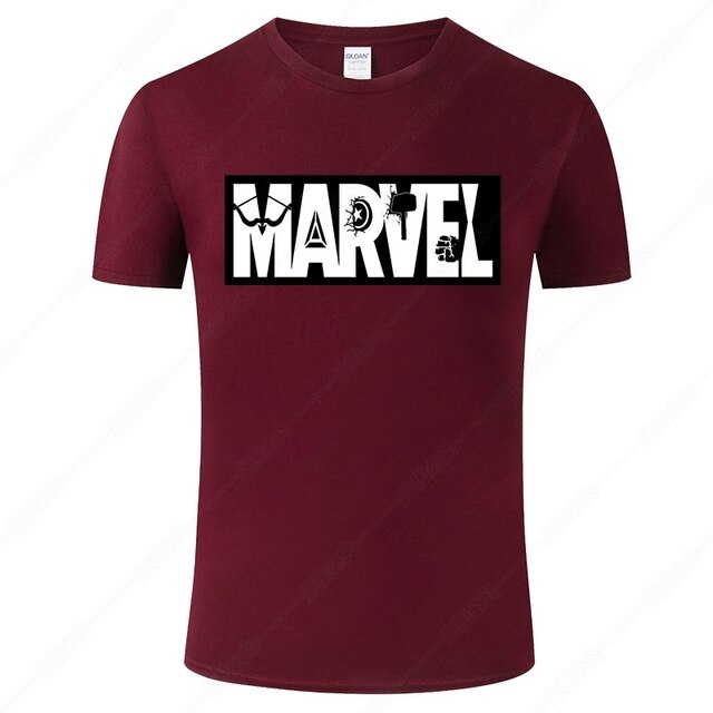 Marvel Printed Cotton Men's T-Shirt - Fashionable Street Style