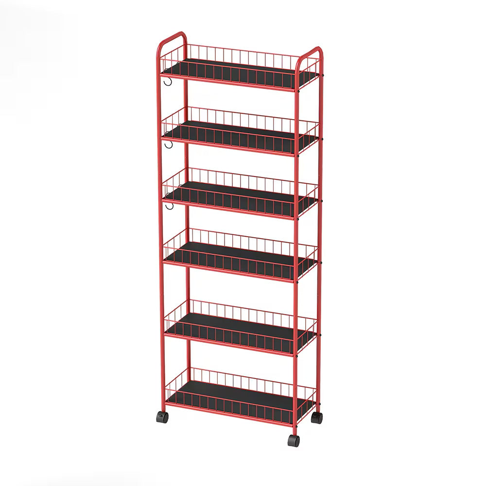Rolling Storage Trolley Cart for Bathroom Toilet Washroom