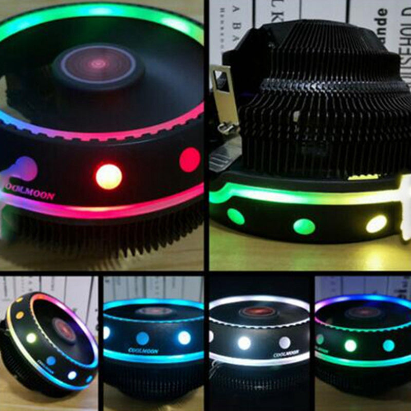 Cool Moon UFO RGB CPU Cooler for Quiet Desktop PCs