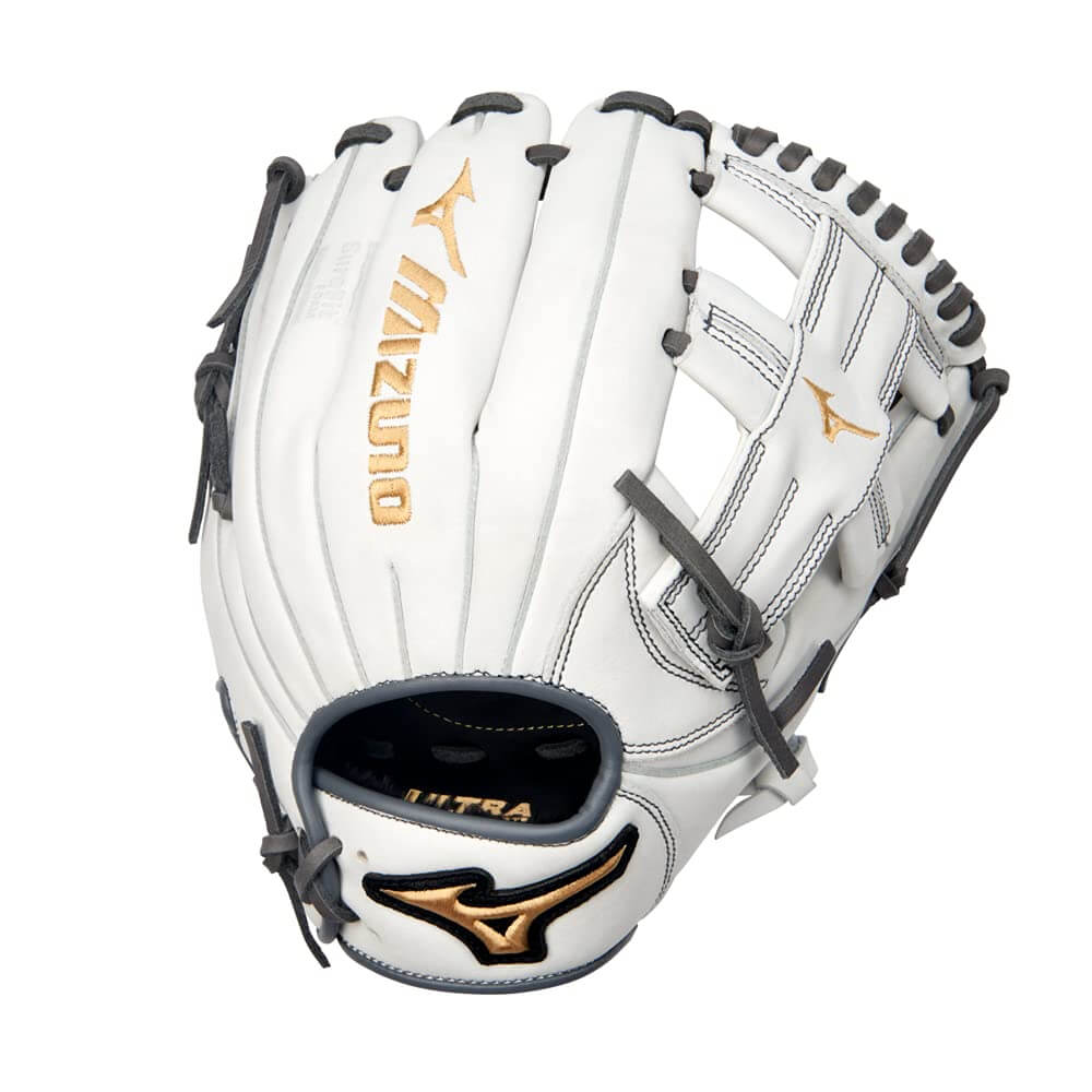 Mizuno GMVP1150PF4W MVP Prime Fastpitch Softball Glove 11.5" T Web Right Hand Throw White-Grey