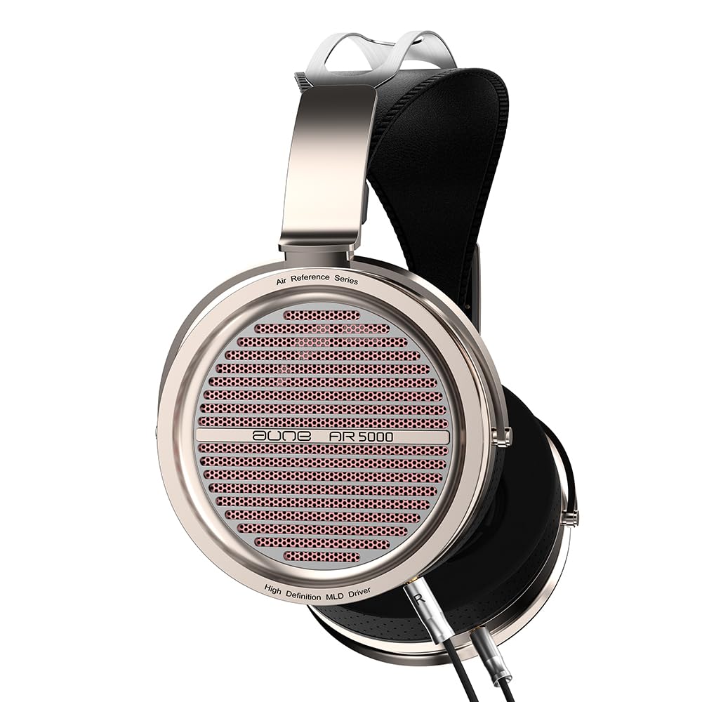 Aune AR5000 Full-Size Open-Back Headphones with MLD Driver Dynamic Driver Detachable Cable Over-Ear HiFi Headphones Hi-Res Audiophile Headphones for HiFi System Home Audio DAP HiFi Player