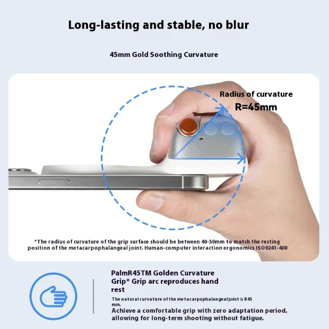iPhone Magnetic Photography Handle – Wireless Bluetooth MagSafe Camera Aid