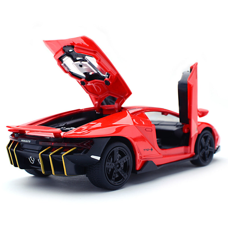 Blue Lamborghini diecast model car lp 770 4 Toy