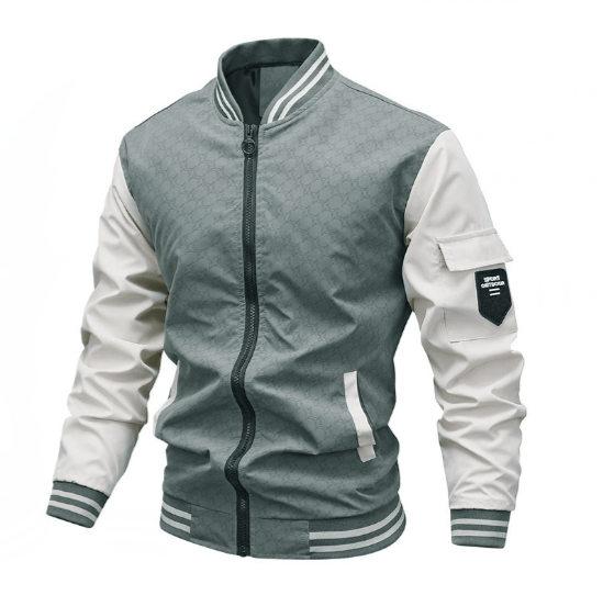 Men Thin Windbreaker Bomber Jacket (One Piece)