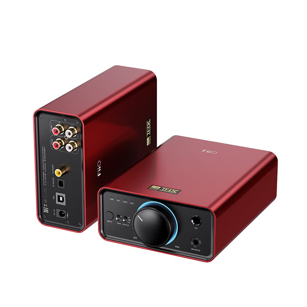 FiiO K7 Full Balanced HiFi DAC Headphone Amplifier AK4493S*2 XMOS XU208 PCM384kHz DSD256USB/Optical/Coaxial/RCA Inputs 6.35mm/4.4mm Output