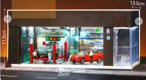 Car Display Model Storage showcase with LED light 1:64