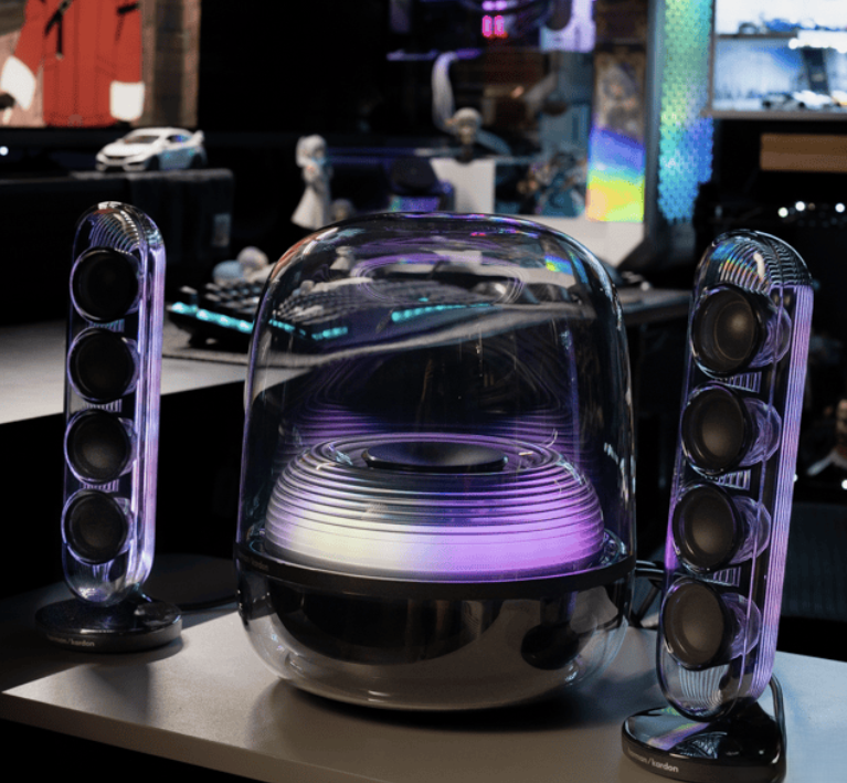 High-quality audio visual equipment featuring Klipsch speakers for exceptional sound performance.