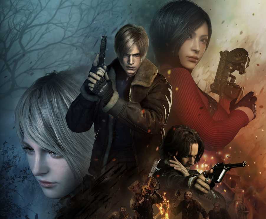 Resident Evil toy collectibles featuring iconic characters and weaponry from the game series.