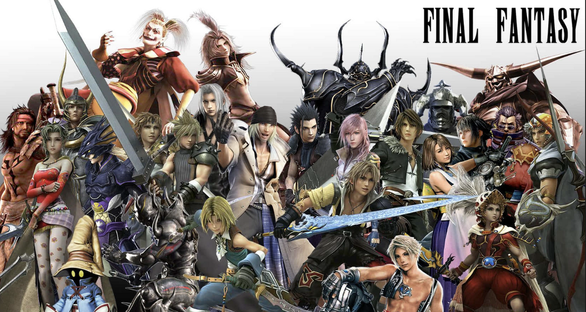 Collage of iconic characters from FINAL FANTASY showcasing various final fantasy collectibles.