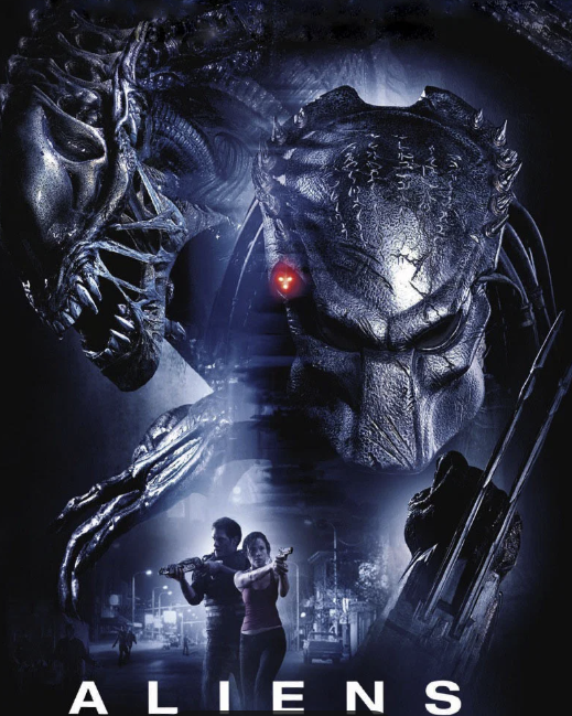 Alien Predator action figures featuring iconic characters from the Aliens franchise in a dramatic design.