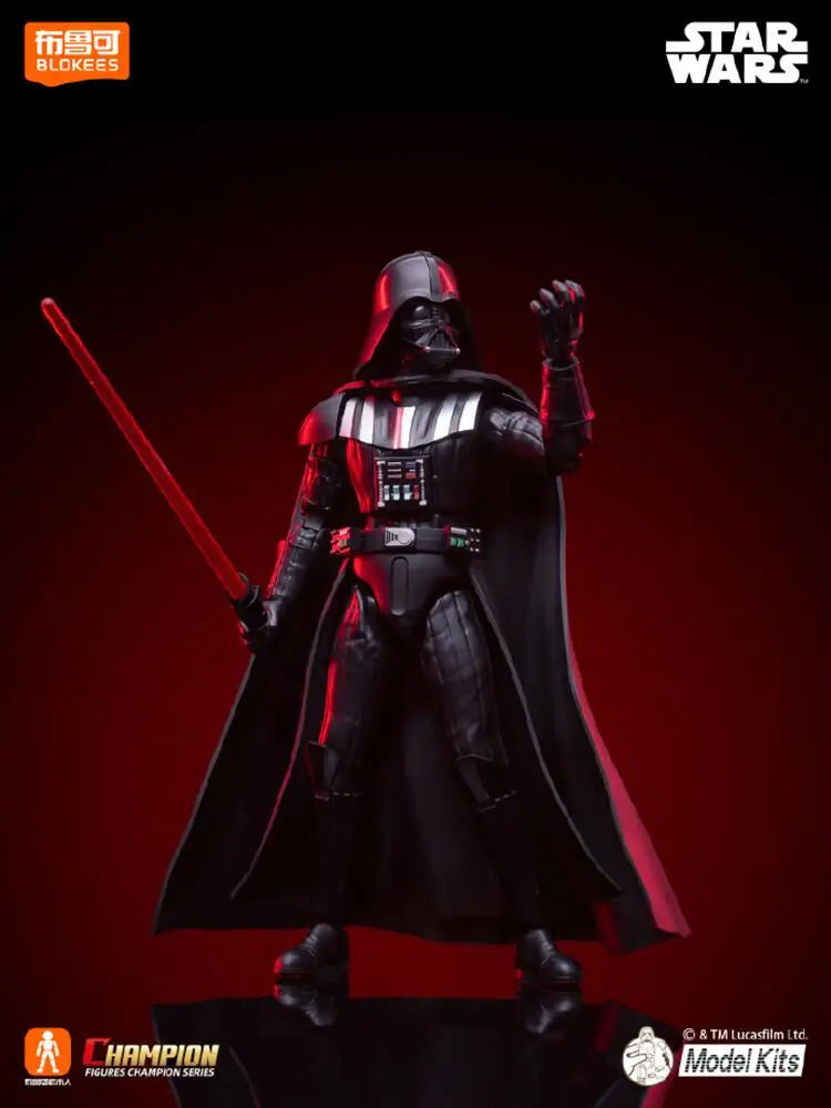 Star Wars toys collection featuring a detailed Darth Vader action figure in black attire.