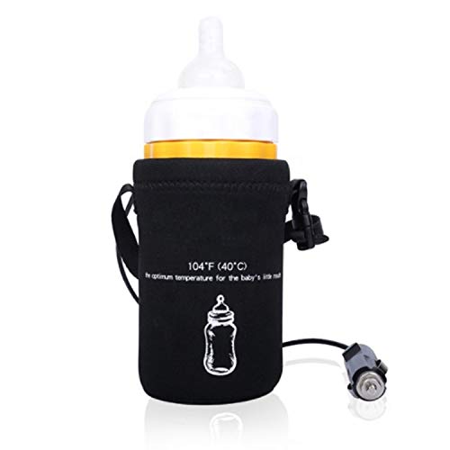 Topwon Car Baby Milk Bottle Warmer 12V Portable Safe Constant Temperature (40℃) Car Charger Heating Milk Warmer Device for Outdoor Shopping & Travel