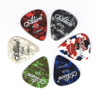 Alice AP100 Celluloid Guitar Picks for Acoustic & Electric