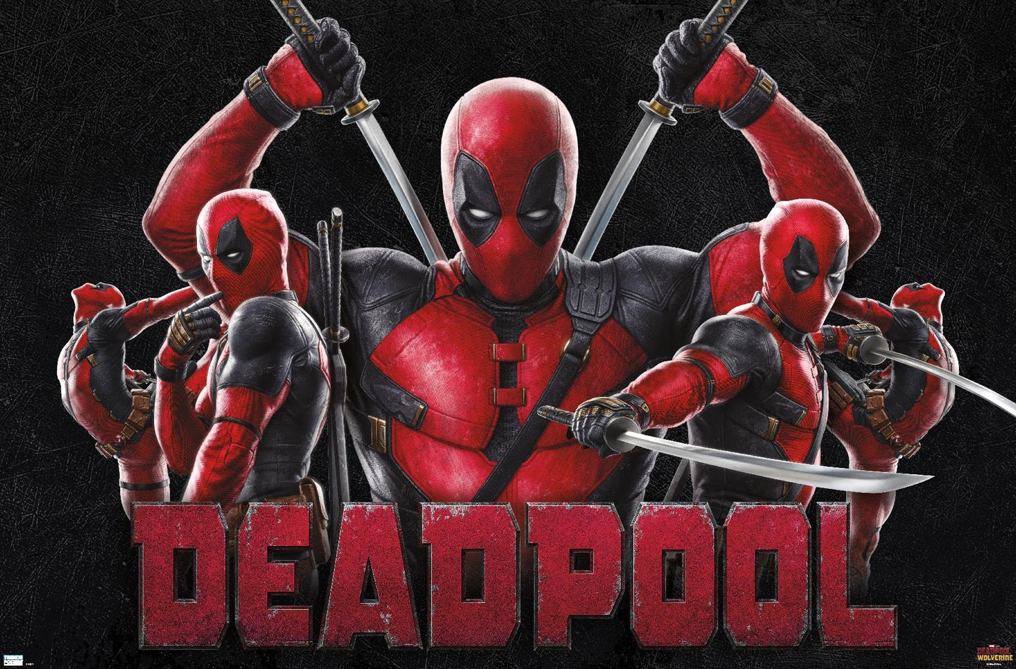 Trends International Marvel Deadpool & Wolverine - Deadpool Wall Poster 22.4L x 14.7W Premium Unframed Version