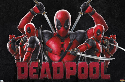 Trends International Marvel Deadpool & Wolverine - Deadpool Wall Poster 22.4L x 14.7W Premium Unframed Version
