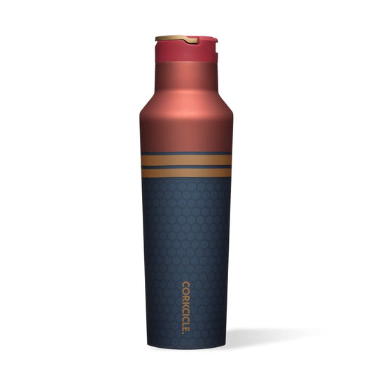 Corkcicle Sport Canteen - Water Bottle & Thermos - Triple Insulated Shatterproof Stainless Steel 20 oz Marvel - Captain Marvel