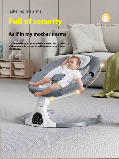Electric Baby Rocking Chair Cradle metal frame Bluetooth control RC