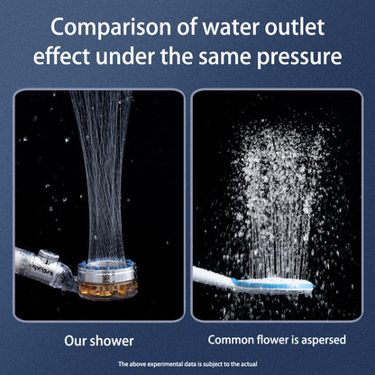 High Pressure turbo Shower Head with Filter System spray mode